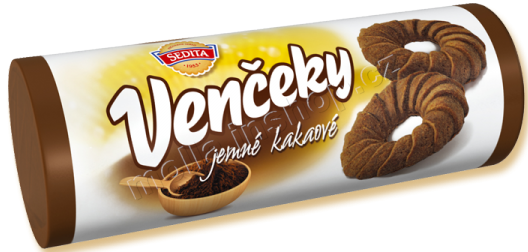 Věnečky kakaové 100g/18ks  SEDITA