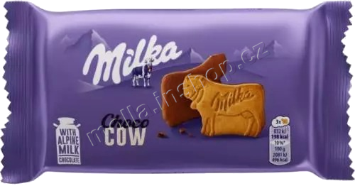 MILKA Choco Cow 40g/24ks polomáčená sušenka