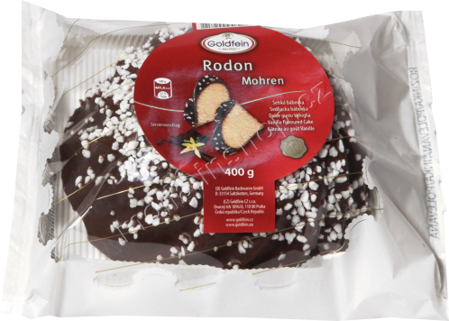 Bábovka polévaná čoko 400g/6ks Goldfein 