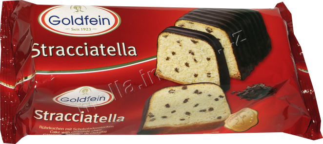 Blok stracciatela polévaný 400g/6ks Goldfein s kousky čokolády