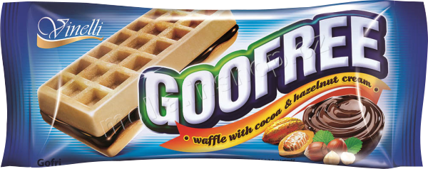 Goofree kakaovo-oříškové 50g/12ks  vafle