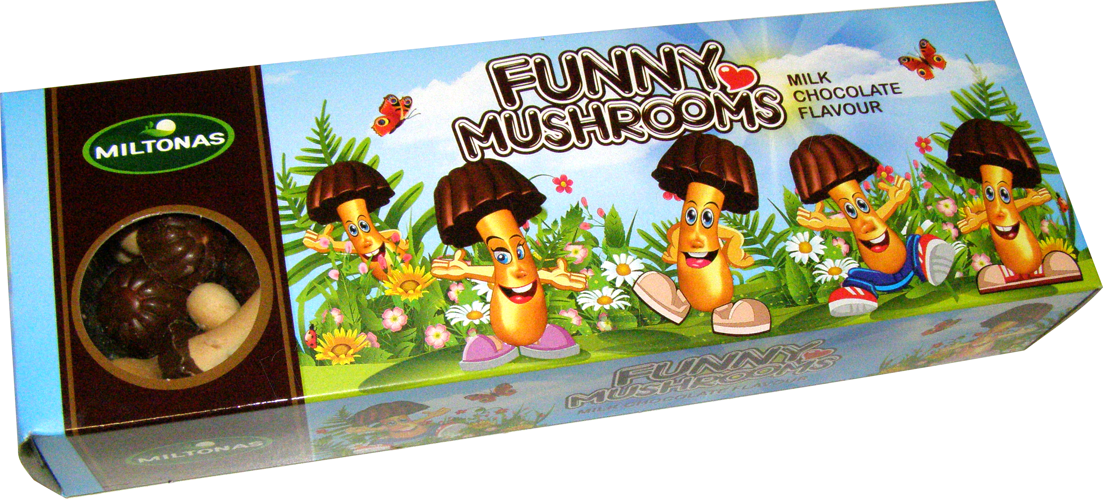 Hříbečky z mléčné čokolády a sušenky 170g/25ks