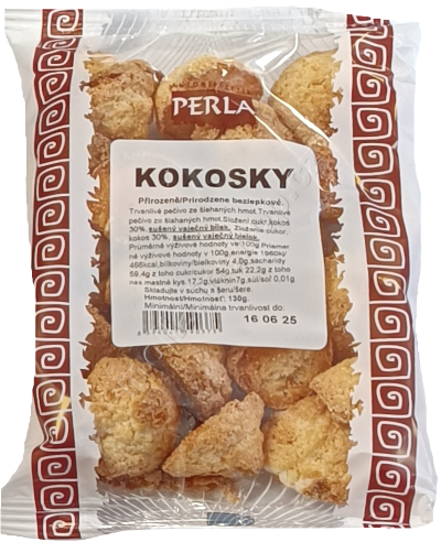 Kokosky 130g/25ks ZETÍK/PERLA přirozeně bezlepkové 