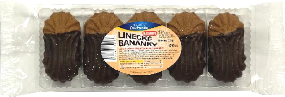 Linecké banánky KAKAO 215g/24ks Doubravka