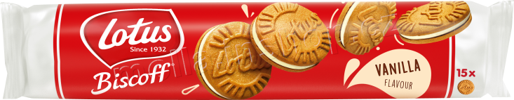 Lotus Biscoff vanilka 150g/9ks Sandwich slepované