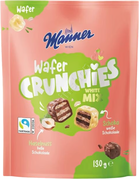 Manner Crunchies White mix 130g/12ks