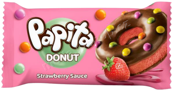 Papita Donut Jahoda 40g/24ks