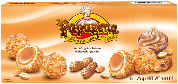 Papagena arašída 125g/18ks  kuličky