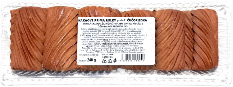 PR Kakao borůvka 240g/20ks Prima rolky