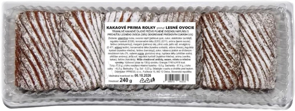 PR Kakao cukr lesní ovoce 240g/20ks Prima rolky