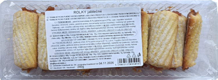 Rolky Jablečné 240g/15ks