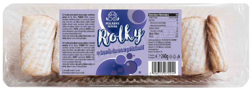 Rolky Borůvka 240g/15ks