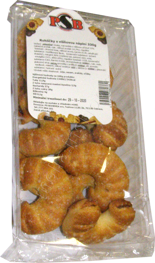 PSB Rohlíčky višeň 330g/12ks