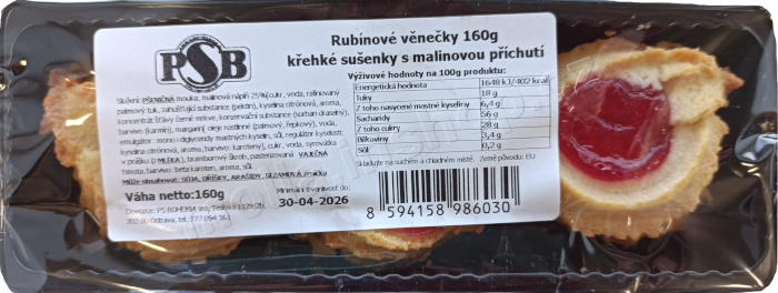 PSB Rubínové věnečky 160g/21ks   