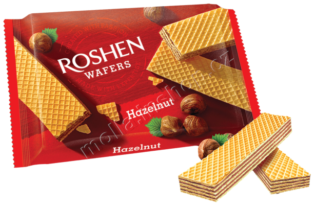 Roshen Wafers Hazelnut  72g/22ks  oříšek