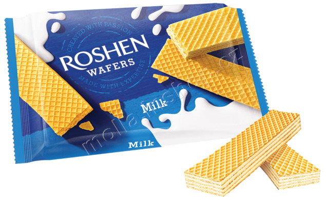 Roshen Wafers Milk  72g/22ks  mléko