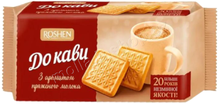 Roshen For Coffee pečené mléko 185g/28ks sušenka ke kávě