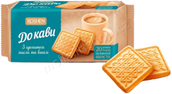 Roshen For Coffee máslo vanilka 185g/28ks sušenka ke kávě