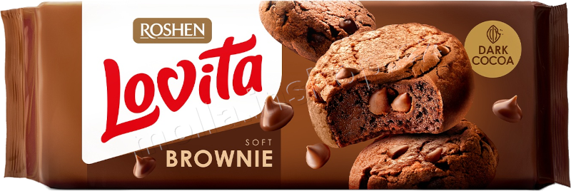 Roshen Lovita Cocoa 152g/21ks Dark Brownie