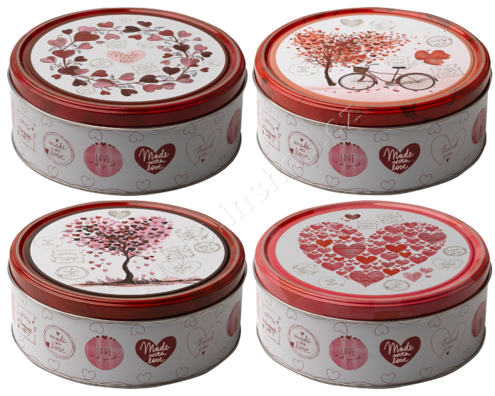 Sušenky Srdce 150g/24ks plech Hearts máslové