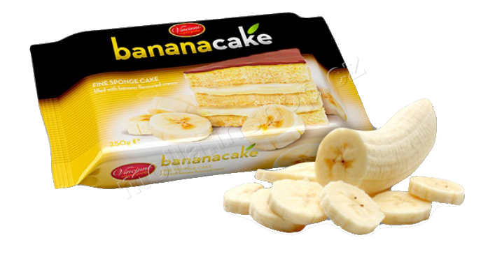 Vincini - cake banán 250g/14ks