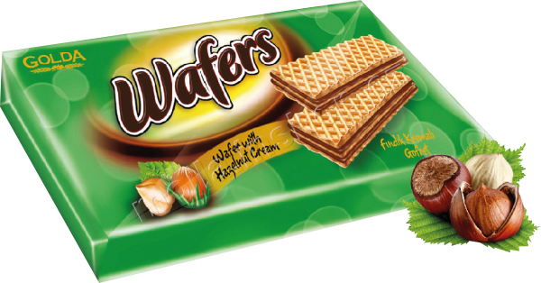 Wafers oříšek 175g/20ks Golda