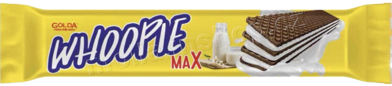 Whoopie max kakaová opl. s van.krém. 50g/24ks žluté Golda 