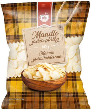 Mandle plátky 60g/20ks  IBK