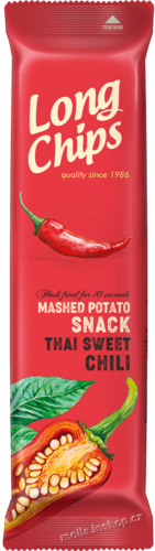 Long Chips Thai sweet Chilli 75g/20ks  Bramborový snack