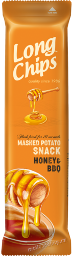 Long Chips Med BBQ 75g/20ks  Bramborový snack