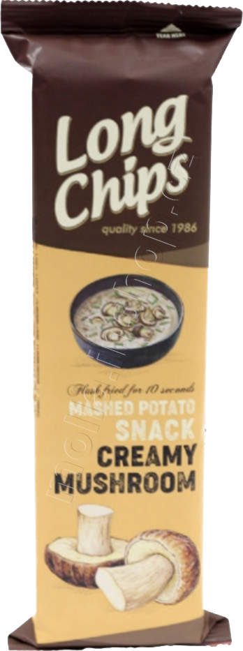 Long Chips Houby na smetaně 75g/20ks  Bramborový snack