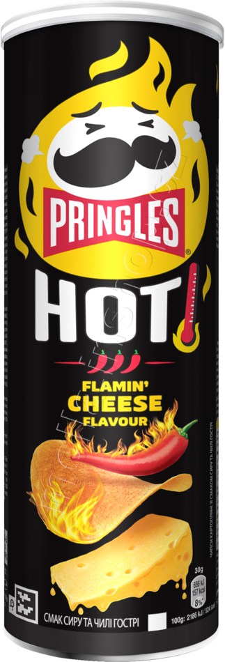XX- Pringles Hot Flamin  Cheese 160g/19ks  10/2025 
