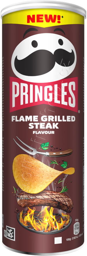 Pringles Flame Grilled Steak 165g/19ks 