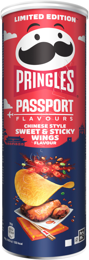 X- Pringles Sweet and Sticky Wings 165g/19ks  02/2026