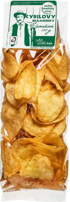 Cyr. česnekové brambůrky 100g/20ks Krajči