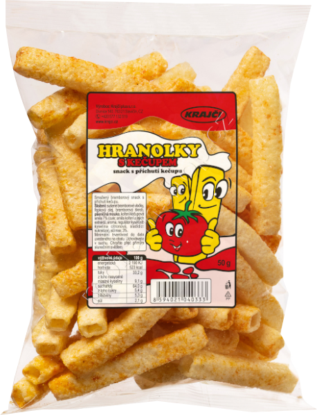 Hranolky s kečupem 50g/22ks    Krajči  