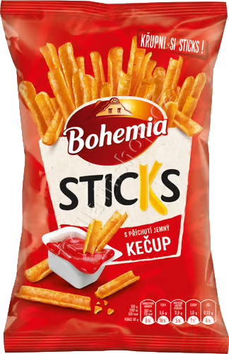 Boh. Sticks jemný kečup 120g/20ks Bohemia