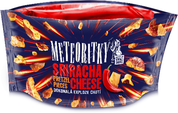 Meteoritky Sriracha Cheese 75g/14ks