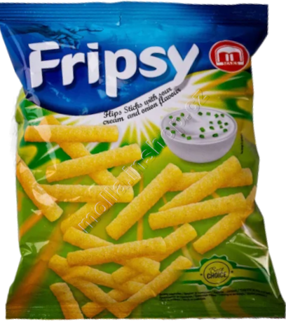 Fripsy Smetana cibule 40g/25ks Sour cream and onion