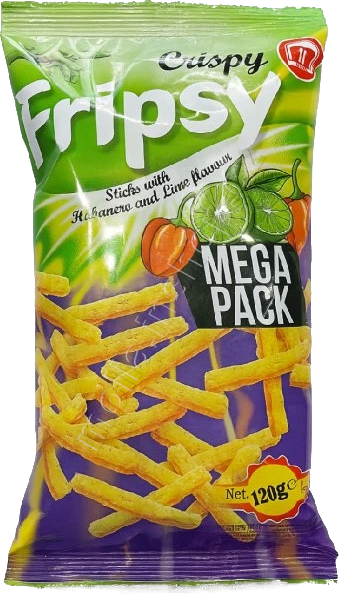 Fripsy Mega Habanero Lime 120g/12ks