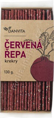 Danvita červená řepa krekry 130g/18ks