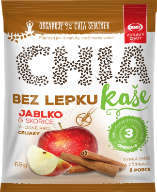 Chia kaše jablko skořice bez lepku 65g/22ks