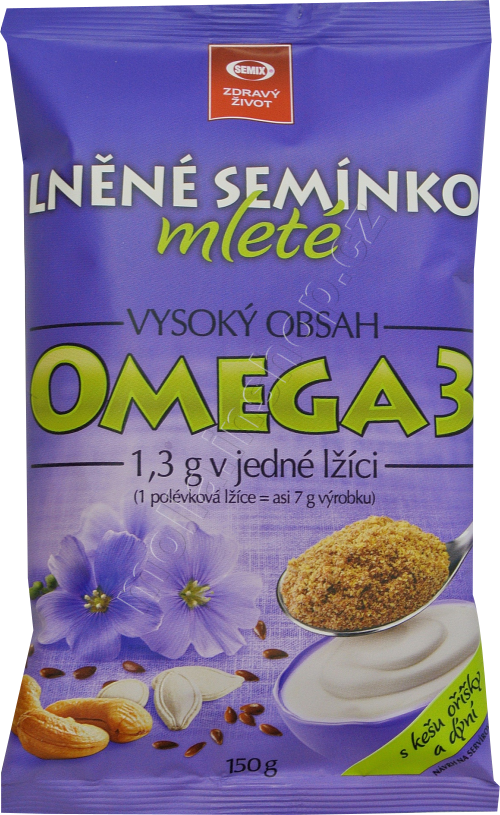 Lněné semínko ochucené mleté 150g/15ks omega