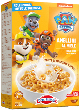 Paw Patrol medové kroužky 300g/16ks  Cereálie