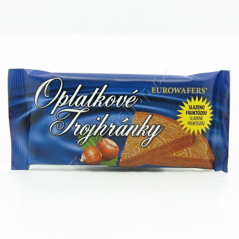 Trojhránky s lískooříškovou náplní 25g/25ks s přírodním sladidlem