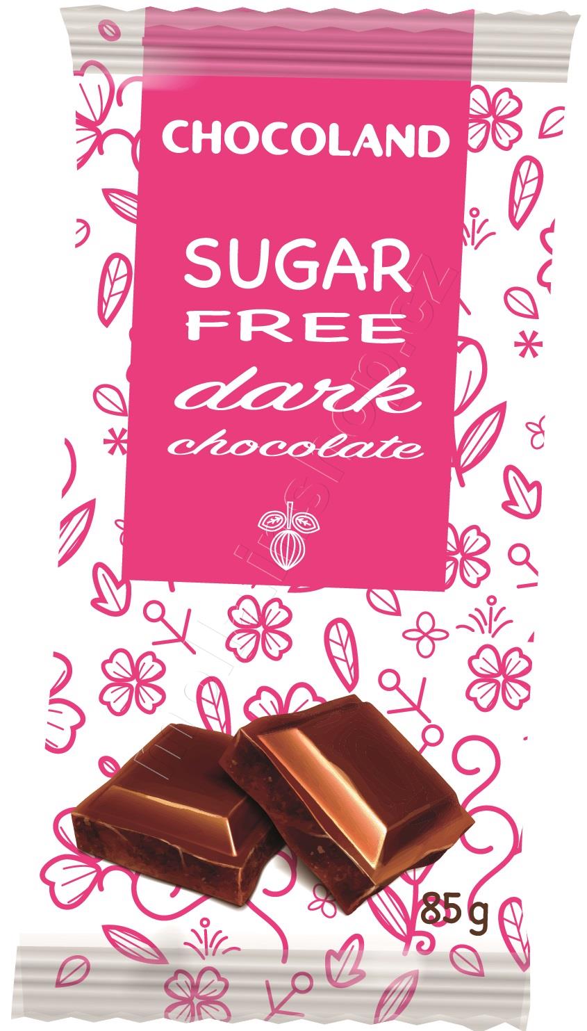 Danella Chocoland hořká 85g/15ks čokoláda bez cukru  BP Dianella