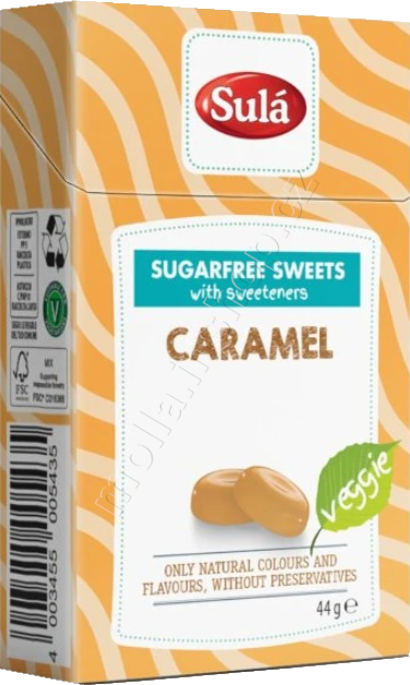 SULÁ krab.  Caramel 44g/14ks bez cukru