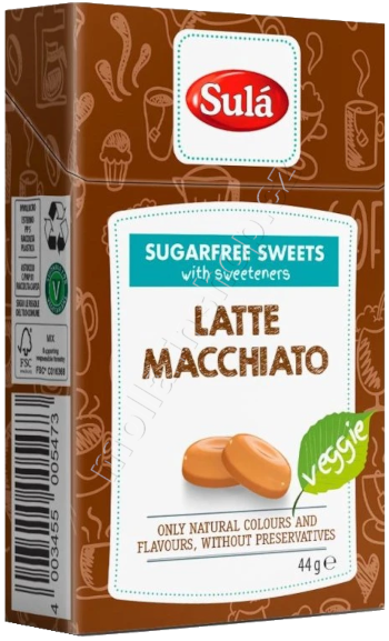 SULÁ krab. Latte Macchiato 44g/14ks bez cukru