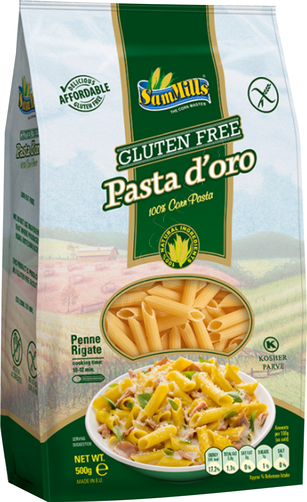 Těstoviny Penne bezlepkové 500g/12ks