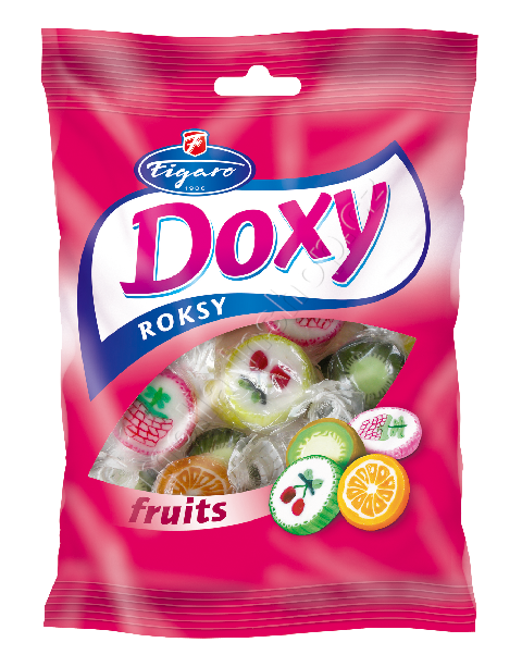 Roksy v sáčku fruit DOXY 90g/18ks  Figaro